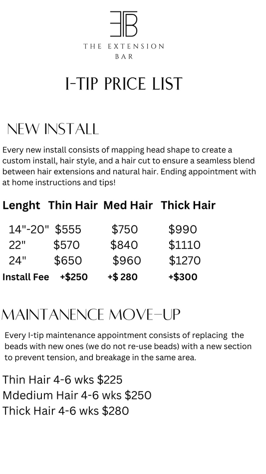 I-tip Price List