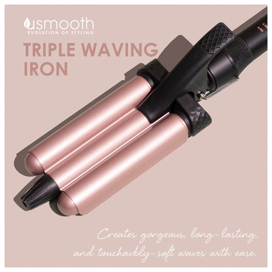 USMOOTH Triple Waving Iron